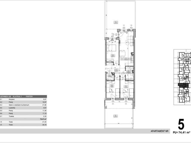 Mieszkanie 74,4m²