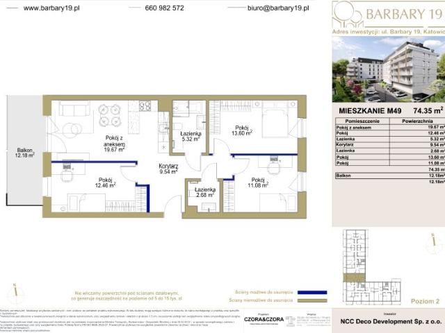 Mieszkanie 74,4m²