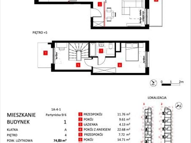 Mieszkanie 74,8m²