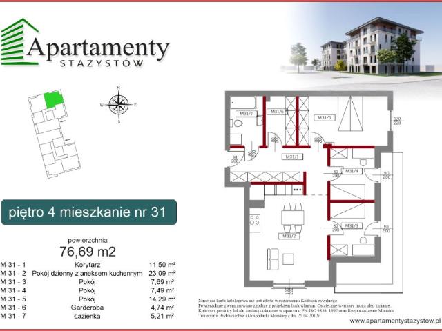 Mieszkanie 74m²