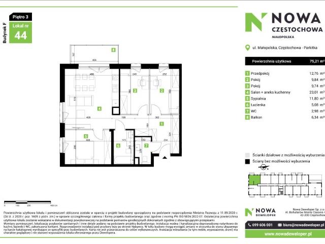 Mieszkanie 75,2m²