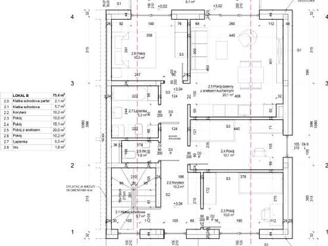 Mieszkanie 75,4m²
