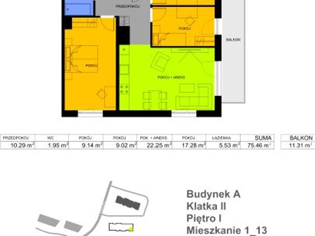 Mieszkanie 75,5m²