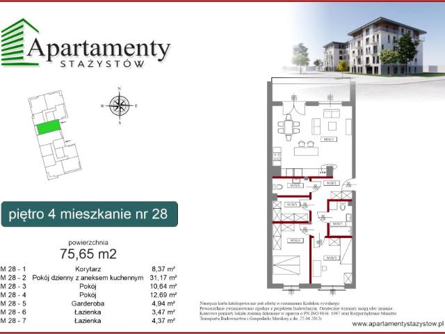 Mieszkanie 75,7m²