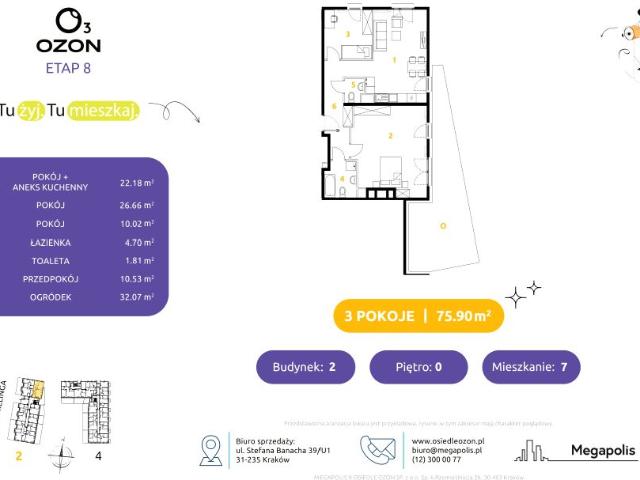 Mieszkanie 75,9m²