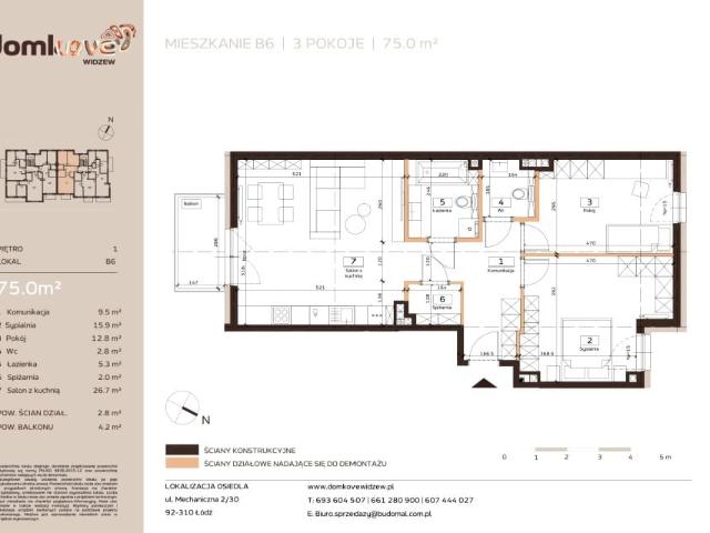 Mieszkanie 75m²