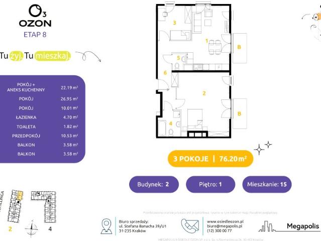 Mieszkanie 76,2m²