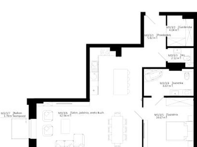 Mieszkanie 76,3m²