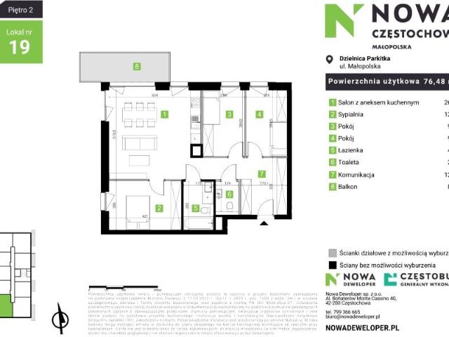 Mieszkanie 76,5m²