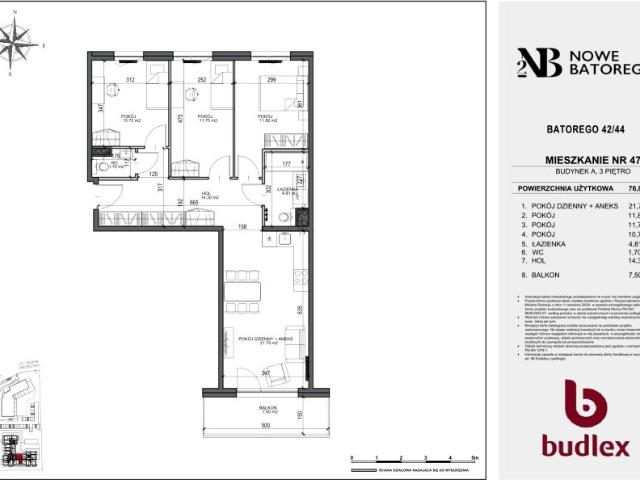 Mieszkanie 76,9m²