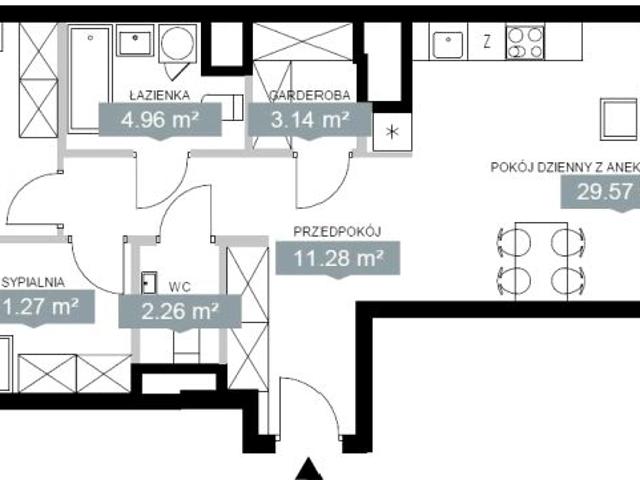 Mieszkanie 77,20 m², Warszawa