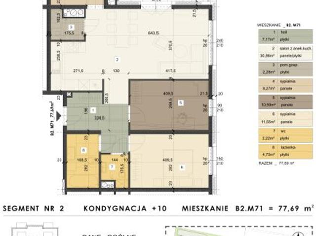 Mieszkanie 77,7m²