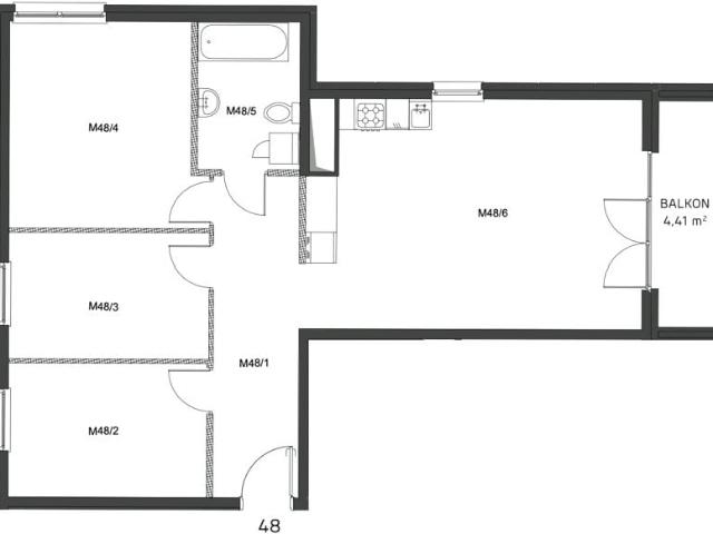 Mieszkanie 77,9m²