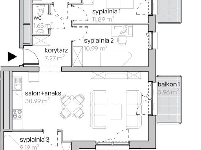 Mieszkanie 77,1m²
