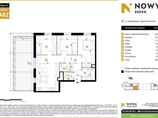 Mieszkanie 78,1m²