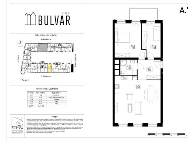 Mieszkanie 78,6m²