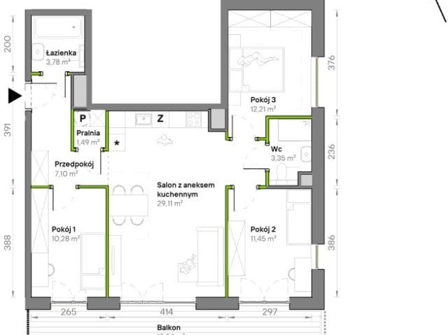 Mieszkanie 78,8m²