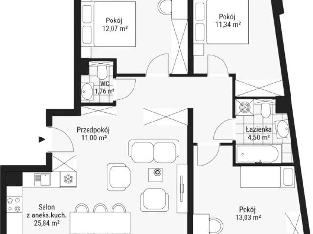 Mieszkanie 79,5m²