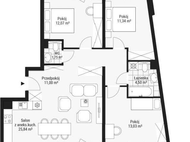 Mieszkanie 79,5m²