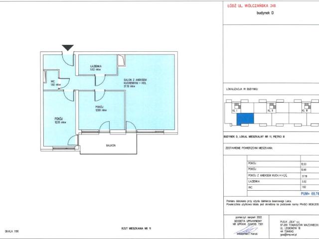 Mieszkanie 69,8m²