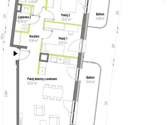 Mieszkanie 70,5m²