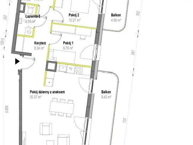 Mieszkanie 70,5m²