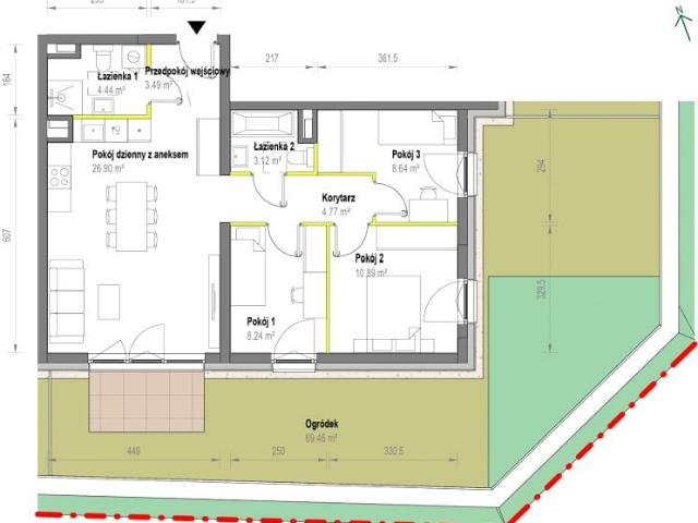 Mieszkanie 70,5m²