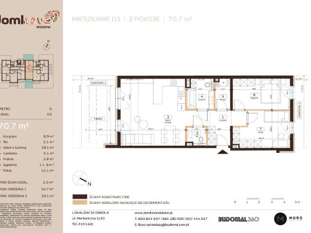 Mieszkanie 70,8m²
