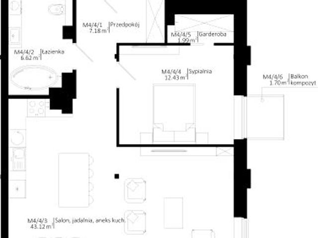 Mieszkanie 71,3m²