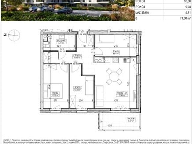 Mieszkanie 71,3m²