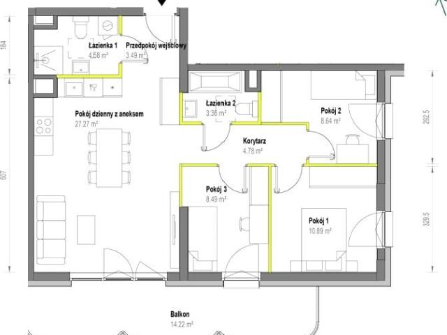 Mieszkanie 71,5m²
