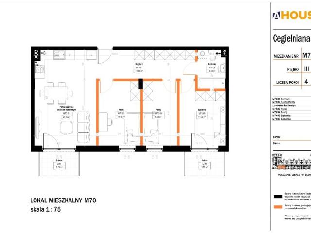 Mieszkanie 71,5m²