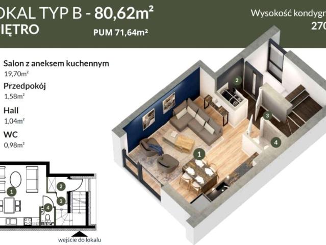 Mieszkanie 76m²