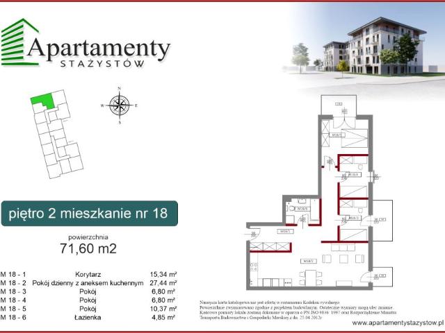 Mieszkanie 71,6m²