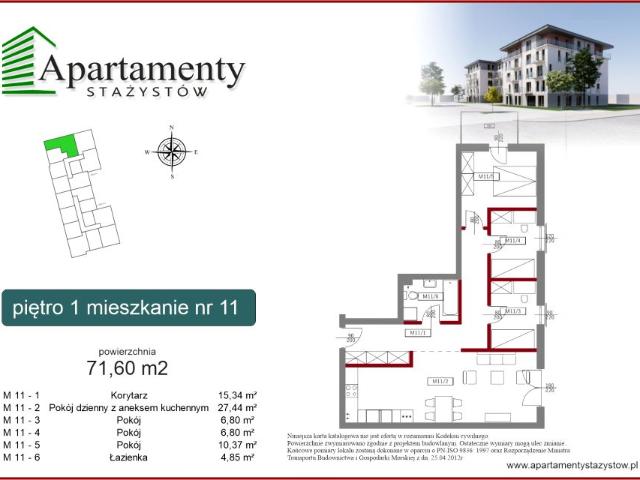 Mieszkanie 71,6m²