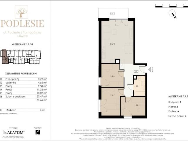 Mieszkanie 71,7m²