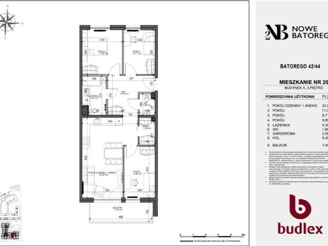 Mieszkanie 71,8m²
