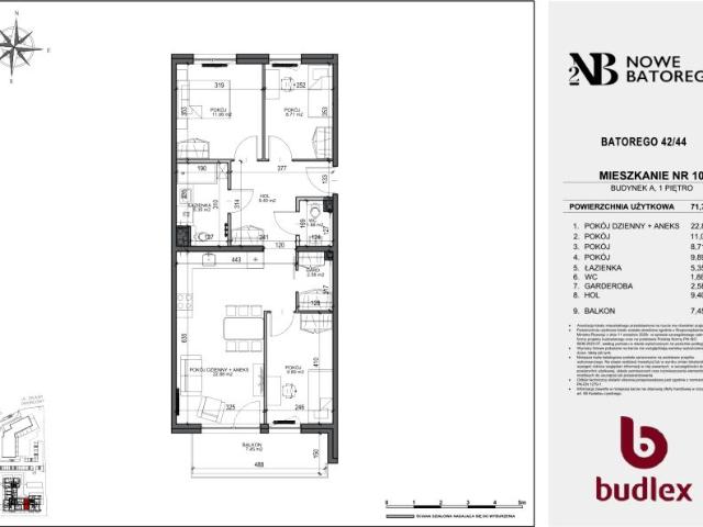 Mieszkanie 71,8m²