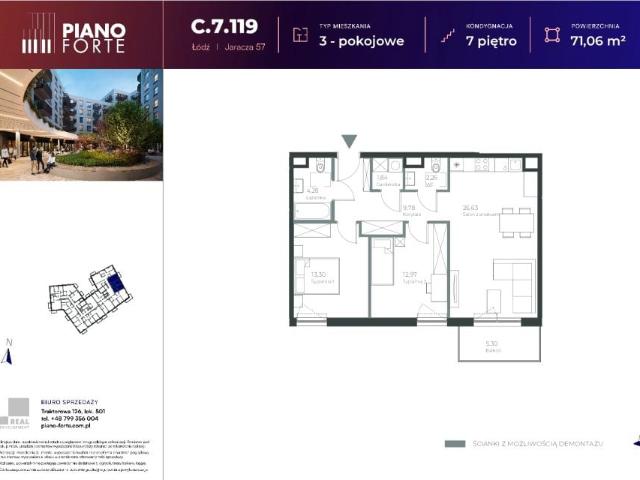 Mieszkanie 71m²