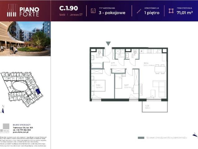 Mieszkanie 71m²