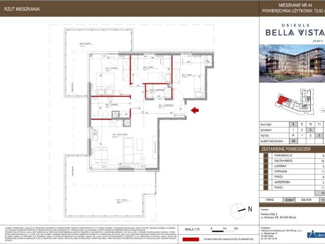Mieszkanie 72,8m²
