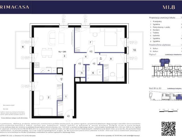 Mieszkanie 72,3m²