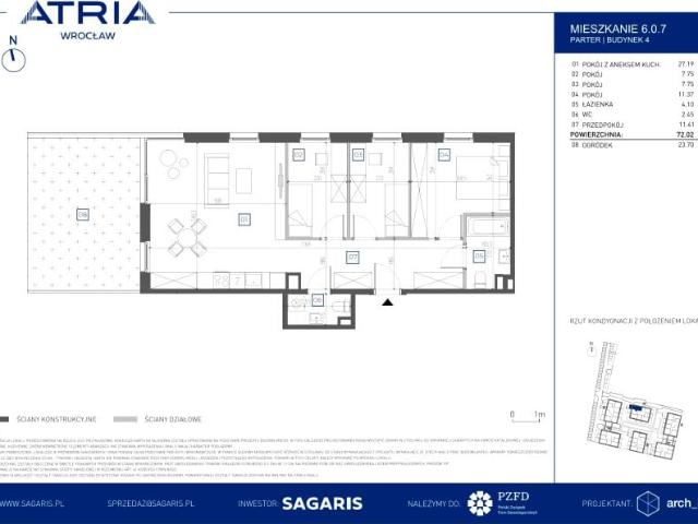 Mieszkanie 72m²