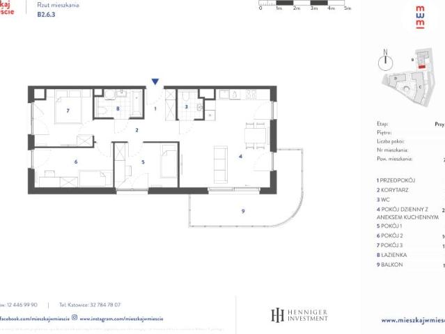 Mieszkanie 72m²
