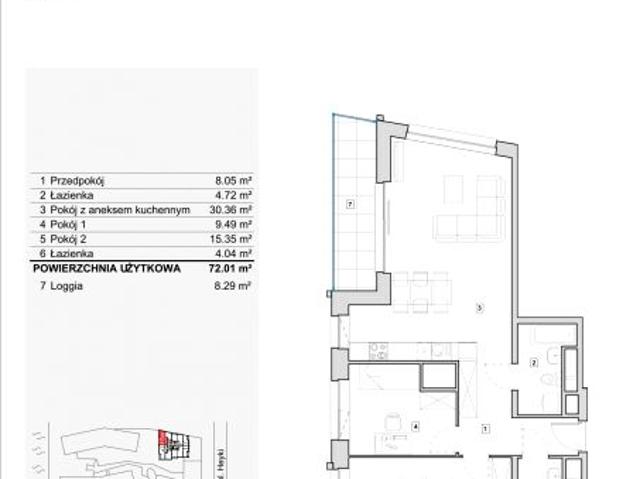 Mieszkanie 71,9m²