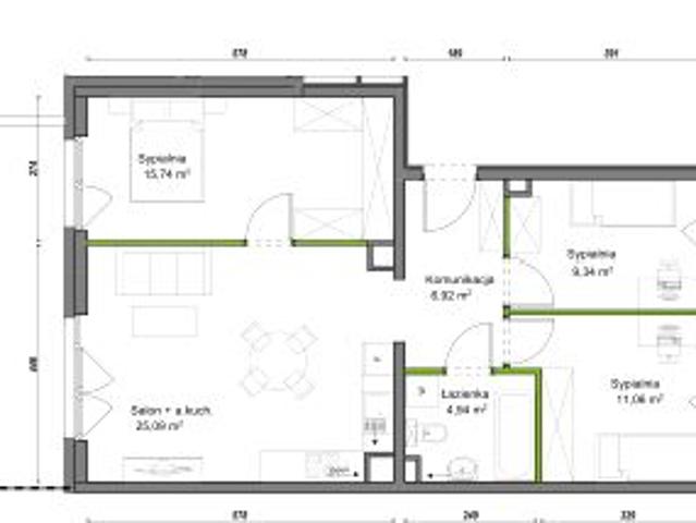 Mieszkanie 73,1m²