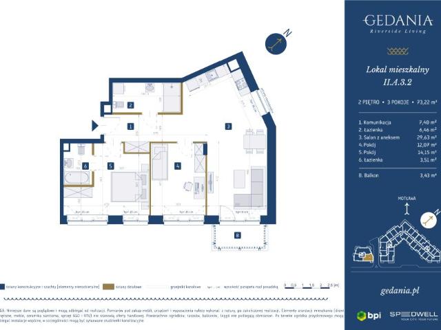 Mieszkanie 73,2m²