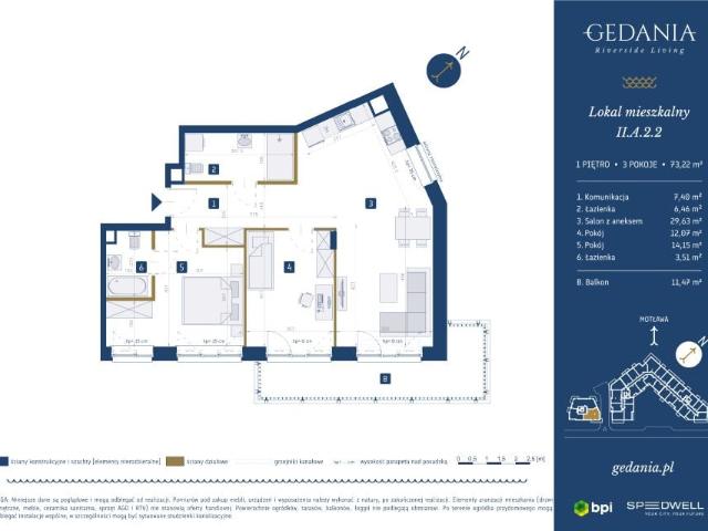 Mieszkanie 73,2m²
