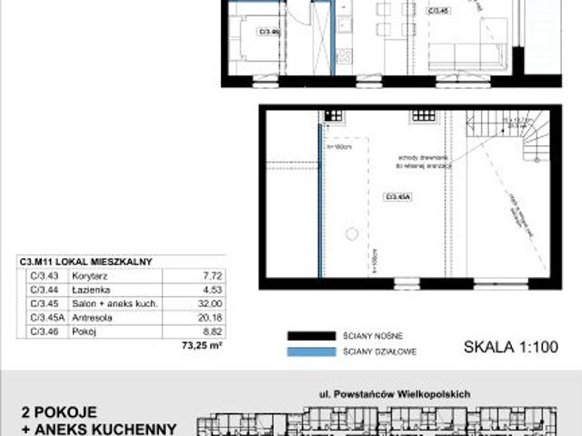 Mieszkanie 73,3m²