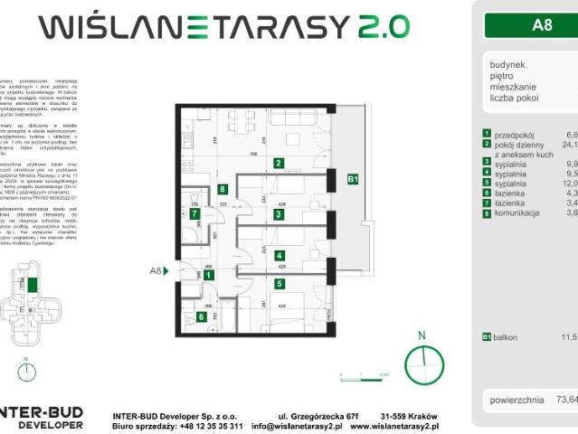 Mieszkanie 73,6m²